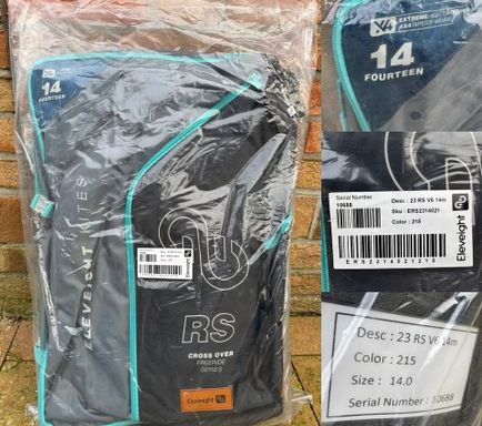 Eleveight Eleveight RS V6 Kite 14M LeichtwindKite 14qm aus 2023